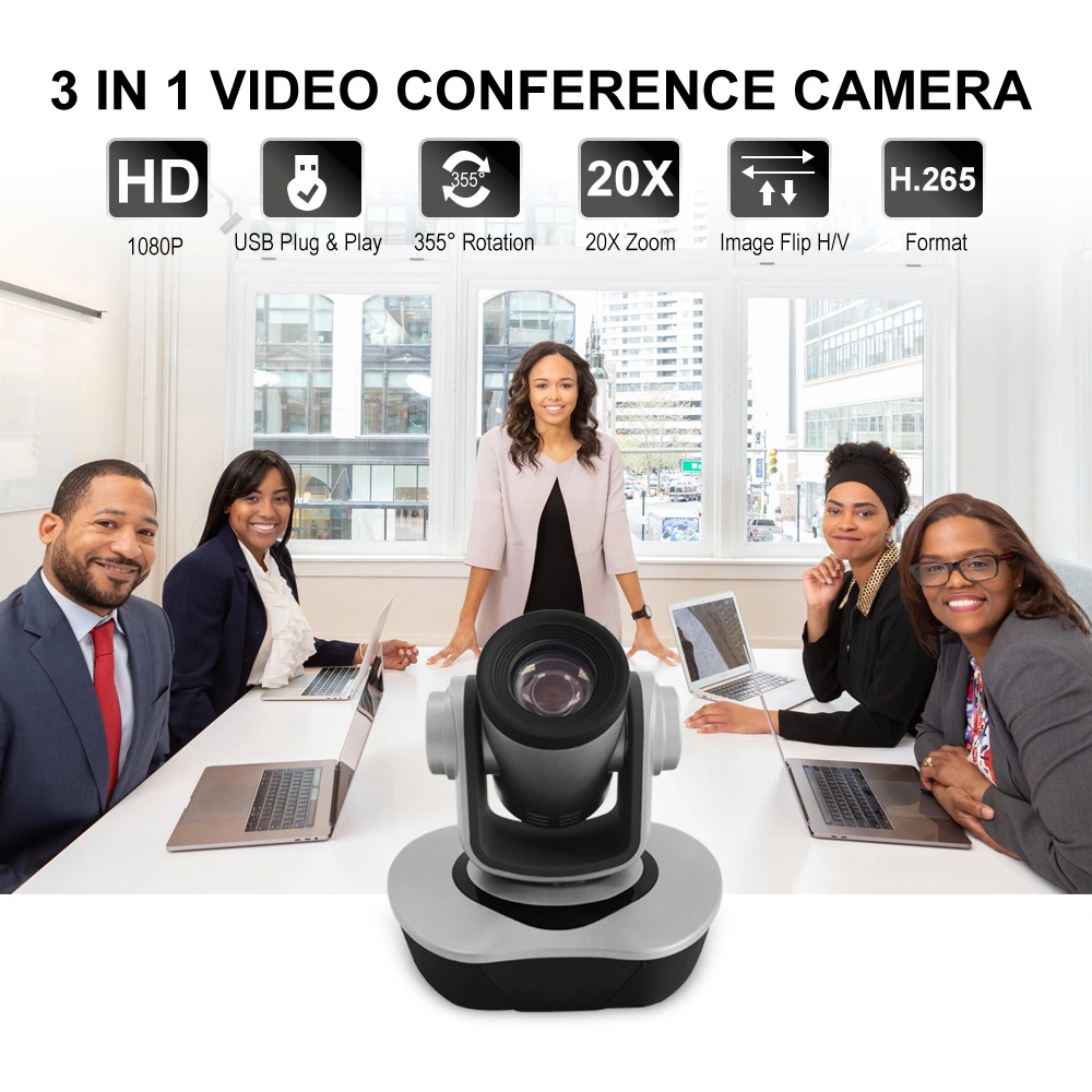 2.1MP 20X Full HD High Performance IP HDMI HD-Sgi 3 in 1 Video Conference Camera