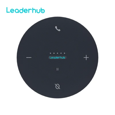 Leaderhub redução de ruído escritório doméstico captação de voz de 360 ​​graus alto-falante para conferência USB viva-voz